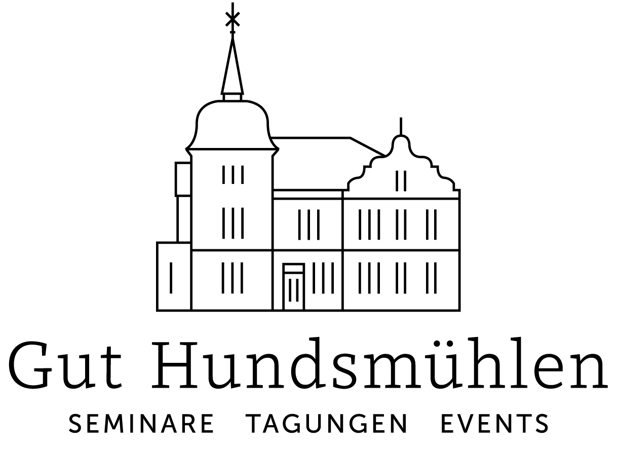 Gut Hundsmühlen – Logo mit Gutshaus und Schriftzug